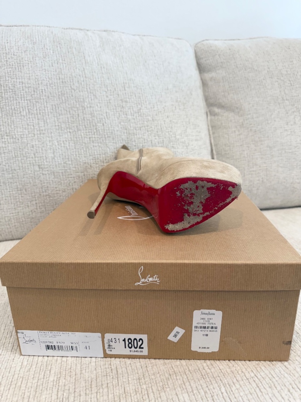 Louboutin Dolly Booty ( Tan ) - Picture 8 of 13